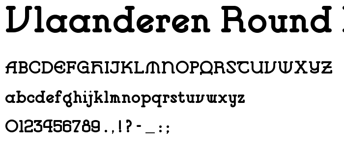 Vlaanderen Round NF font